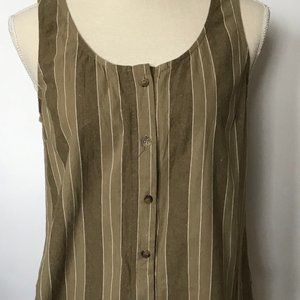Drew Olive Stripe Tank Top